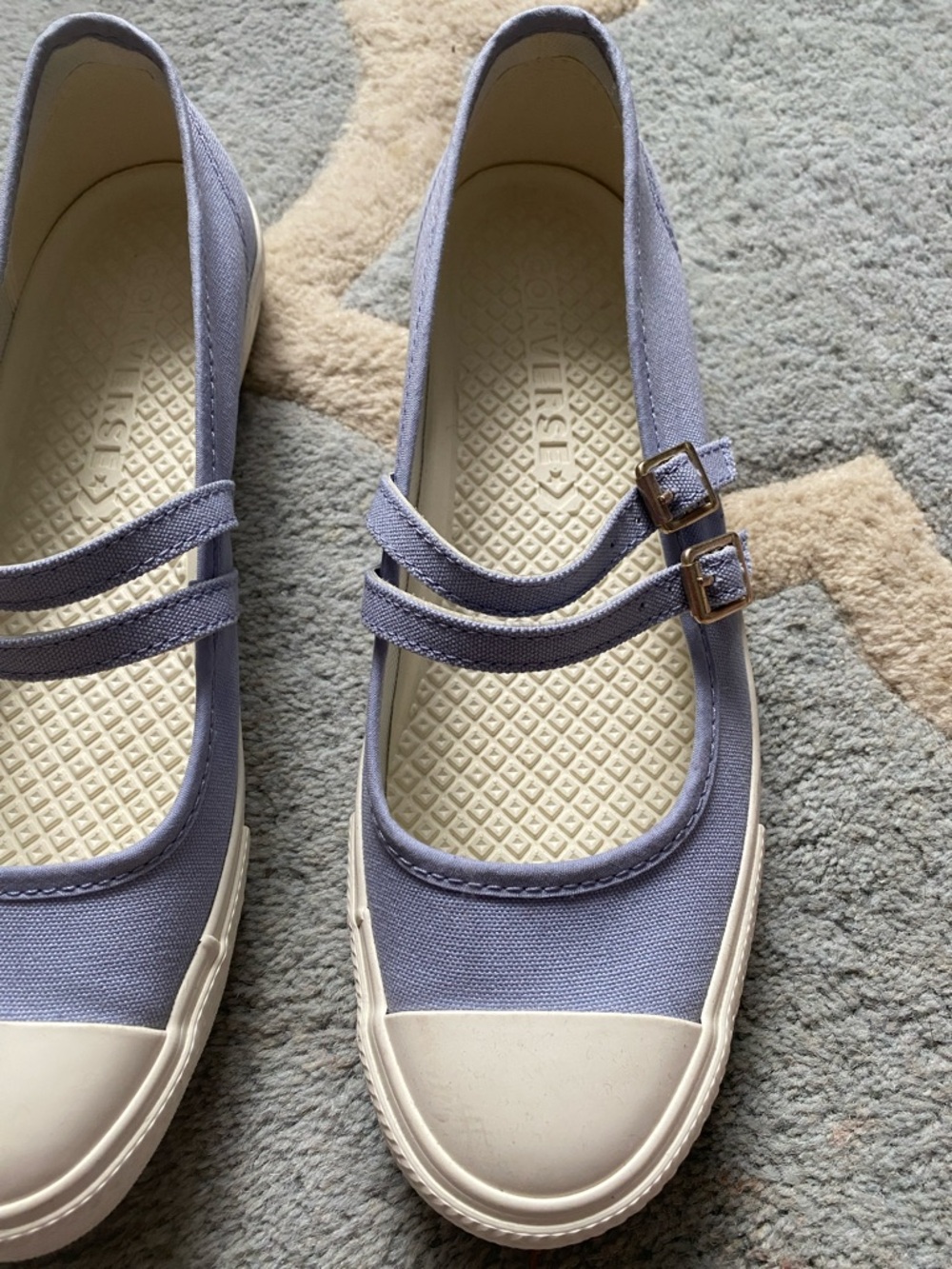 Converse Classic Double-Strap Mary Jane Sneakers in Lavender Size 9.5 New - Picture 5 of 12